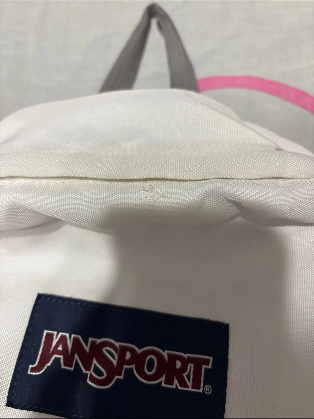 JanSport Superbreak White Backpack